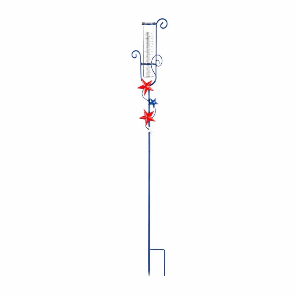 NWT - Patriotic Garden Rain Gauge Stake